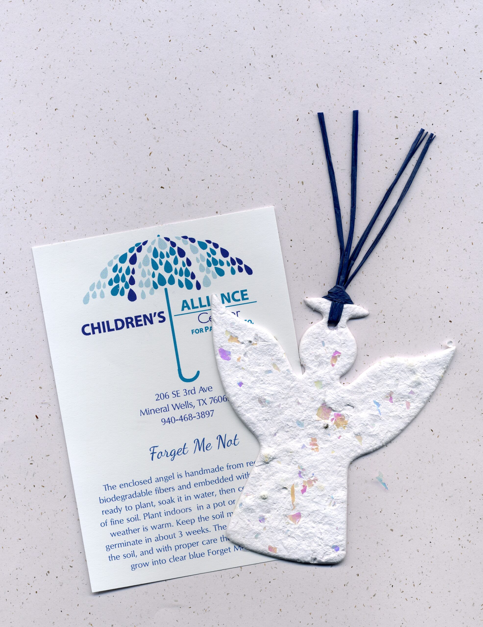 Mini Shape Bookmark: Ribbon - Seed Cards